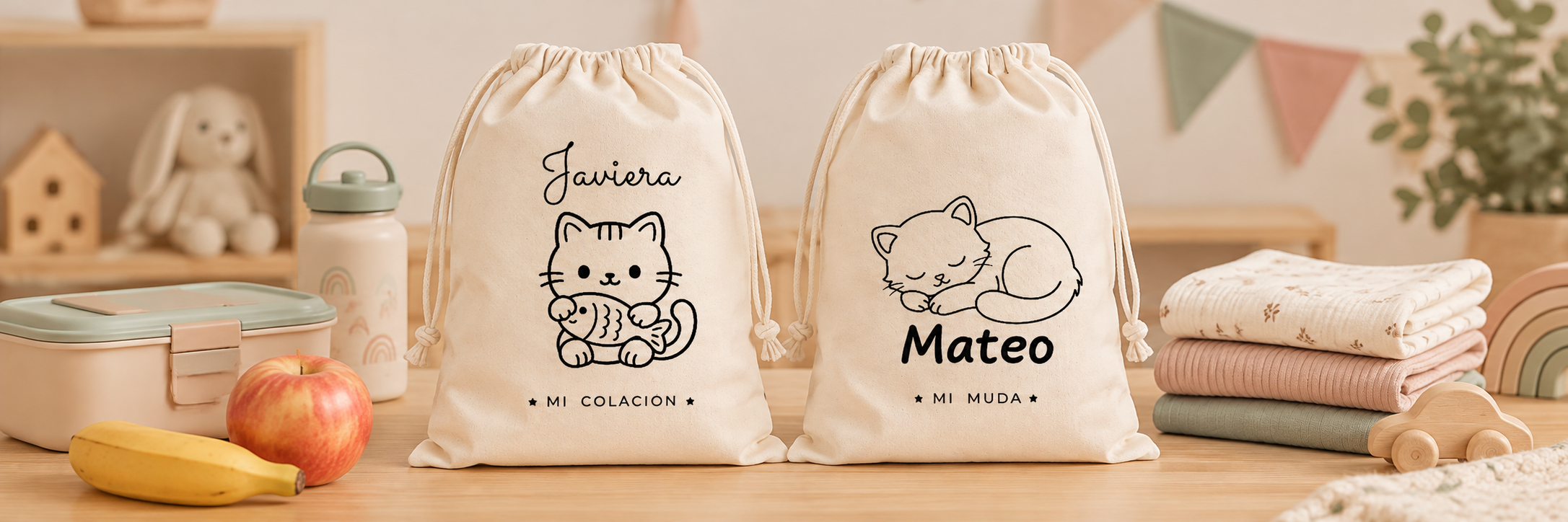Bolsitas personalizadas para la guardería