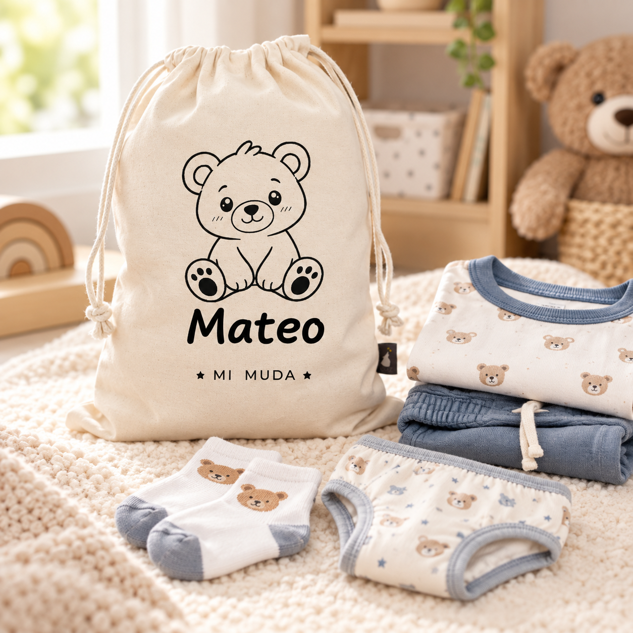 Saquito "Mi Muda" Personalizado · LOZZ Kids - Imagen 2